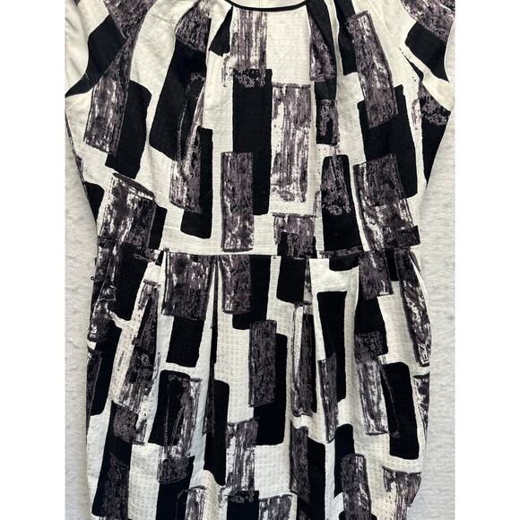 Donna Morgan Abstract Brushstroke Sheath Dress 12P Old Money - Picture 3 of 12